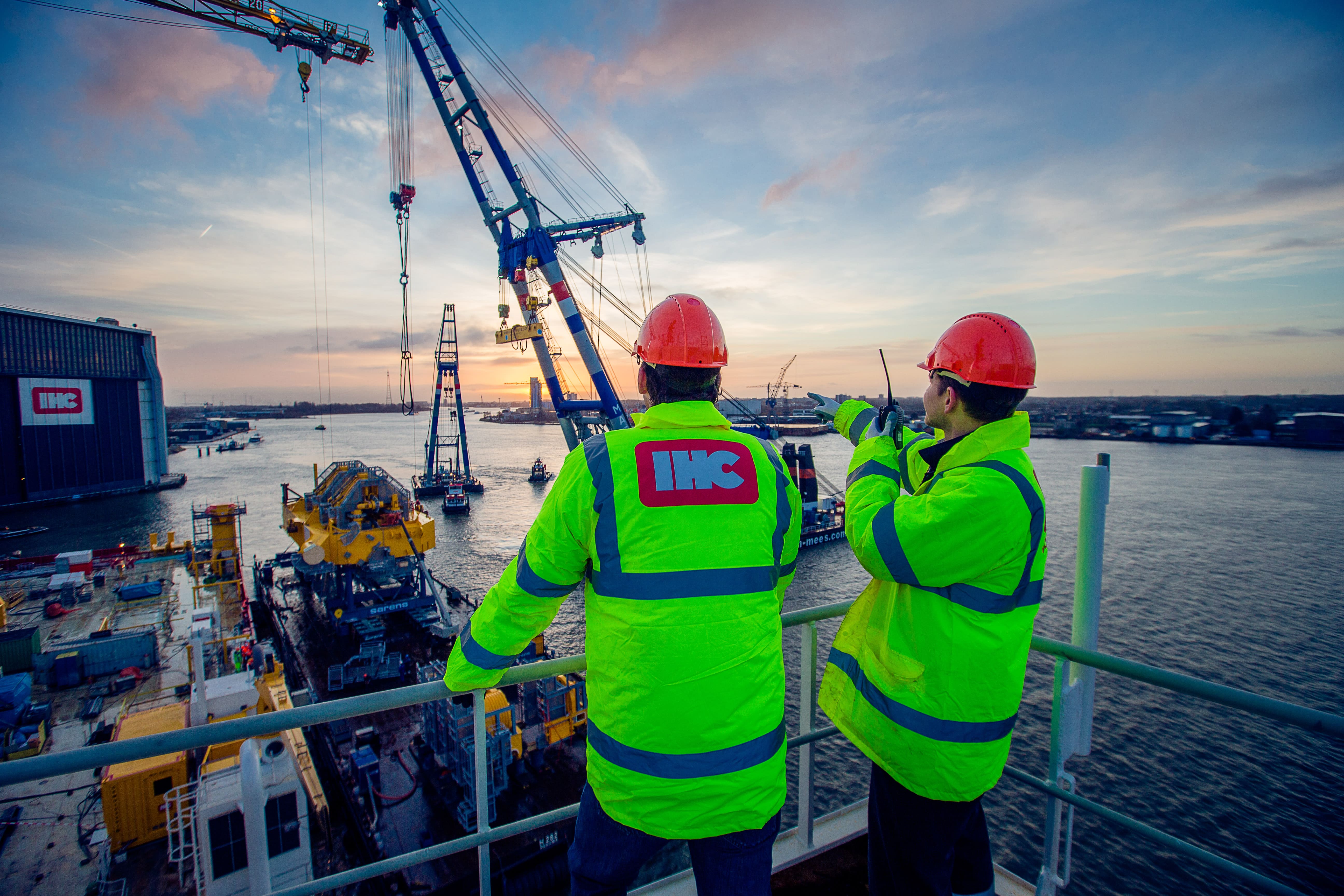 Royal IHC workers on a vessel